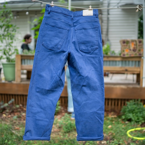 Everlane Way High Jean in cobalt blue - Picture 3 of 6